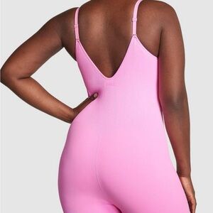 PINK seamless workout shorts onesie